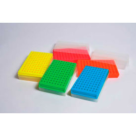 United Scientific™ Reversible Racks For Microcentrifuge Tubes 108 Places Assorted Pack of 5 63211