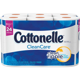 Cottonelle® Clean Care Bathroom Tissue Septic Safe 1-Ply White 170 Sheets/Roll 12 Rolls/PK 12456 PACK
