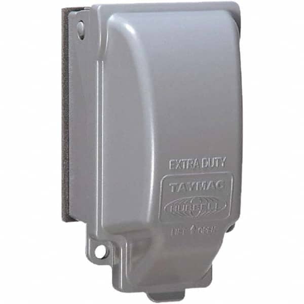 Weatherproof Box Covers; Electrical Box Shape: Rectangle; Number Of Outlets: 3; Resistance Features: Non-Corrosive; Housing Material: Aluminum; Finish: Powder Coat Finish; Overall Length: 3.5500 in; Recommended Environment: Wet MPN:MX3200