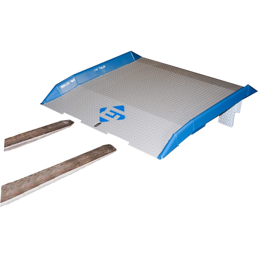 Dock Plates & Boards, Load Capacity: 15000 , Material: Steel , Overall Length: 72.00 , Overall Width: 72 , Side Rail Height: 4in  MPN:15SB7272