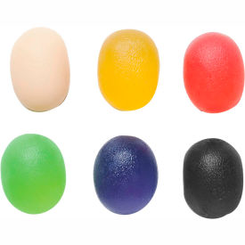 CanDo® Gel Hand Exercise Ball Large Cylindrical 6-Piece Set 10-1896
