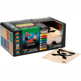 CanDo® Low Powder Pre-Cut Exercise Band XX-Light Tan 48