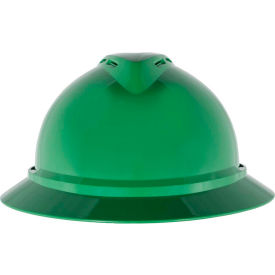 MSA V-Gard® 500 Hat Vented 4-Point Fas-Trac III Green 10167916 - Pkg Qty 20