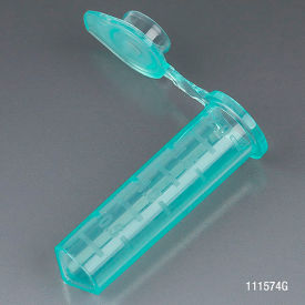 Microcentrifuge Tube 2.0mL Polypropylene Green Stand-Up Zipbag MG 500/Pack 111574G