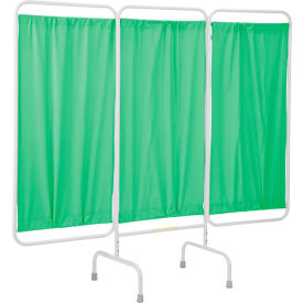 R&B Wire Products Three Panel Stationary Medical Privacy Screen 81