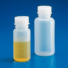 Bottle with Screwcap Wide Mouth LDPE Graduated 500mL 5/Pack 601614-5