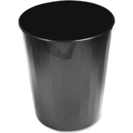 Genuine Joe Fire Safe Trash Can 6 Gal. Steel Black - GJO58897 GJO58897