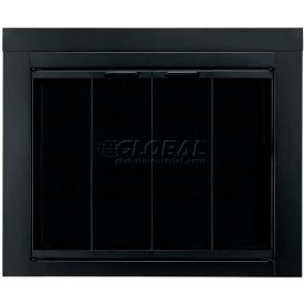 Pleasant Hearth Ascot Fireplace Glass Door Black AT-1002 43-1/2