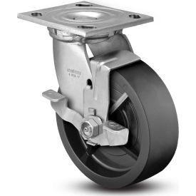 Colson® 4 Series Swivel Plate Caster 4.06109.839 BRK7 Polyolefin Top Lock Brake 6