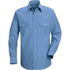 Red Kap® Men's Deluxe Western Style Shirt Long-XL SC14-SC14LBLNXL SC14LBLNXL