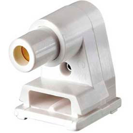 Leviton 2536 Slimline Base Single Pin Fluorescent Lampholder Pedestal White 2536 - Pkg Qty 10