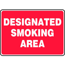 Accuform MSMK403VP Designated Smoking Area Sign 14