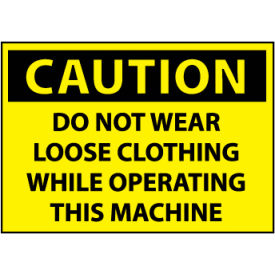 Machine Labels - Caution Do Not Wear Loose Clothing C381AP