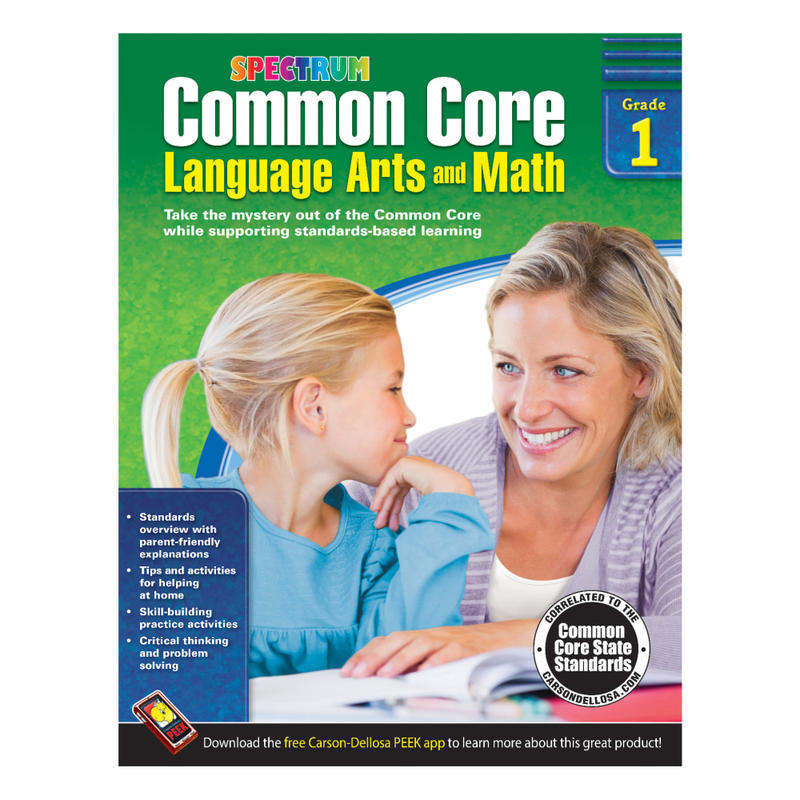 Spectrum Common Core Language Arts And Math, Grade 1 MPN:704501