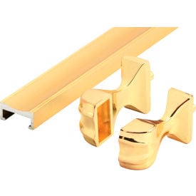 Prime-Line M 6094 Shower Door Towel Bar and Bracket Set Brass M 6094