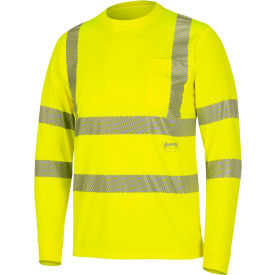 Pioneer® Hi-Vis Cooling Safety T-Shirt Short Sleeve ANSI Class 3 2XL Yellow V1053060U-2XL