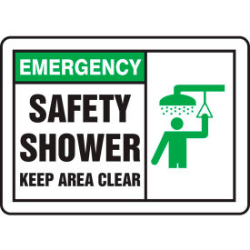Accuform MFSD931VS Emergency Sign Safety Shower (Graphic) 10