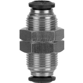 AIGNEP Bulkhead Union 50050N-8 8mm Tube x 8mm Thread 50050N-8 - Pkg Qty 10
