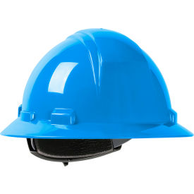 Kilimanjaro Full Brim Hard Hat HDPE Shell 4-Pt Nylon Webbing Cradle Ratchet Adjustment Sky Blue 280-HP641R-07