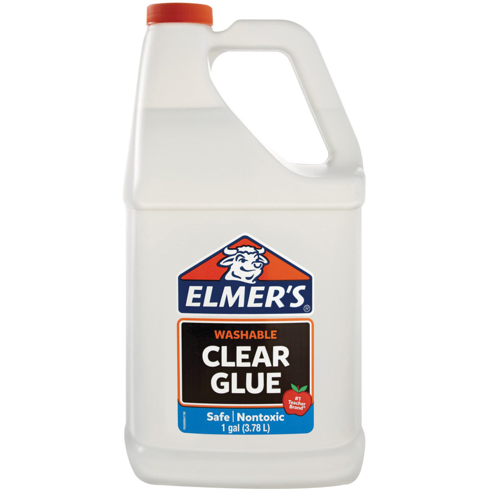 Elmers Clear Washable School Glue, 1 Gallon, Pack Of 2 Jugs MPN:2022931CA
