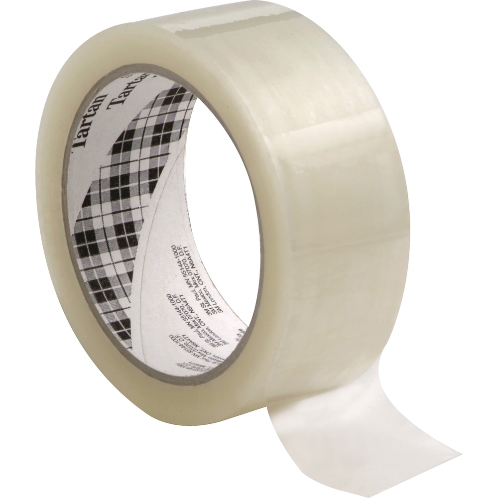 3M Tartan Box Sealing Tape, 1 7/8in x 110 Yd., Clear MPN:369