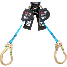 3M™ DBI-SALA® Nano-Lok Twin-Leg Self-Retracting Lifeline Web & Steel Rebar Hook 8'L 7012818585