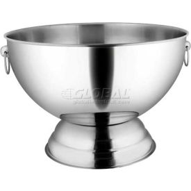 Winco SPB-35 Punch Bowl W/ Handles 14 Qt. Stainless Steel SPB-35 - Pkg Qty 6