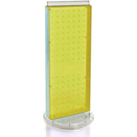 Global Approved 700509-YEL Two-Sided Non-Revolving Pegboard Countertop Display 8
