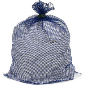 Mesh Bag W/ Dual Grip Rubber Closure Blue 30x40 Medium Weight L-540RC-V-BL - Pkg Qty 12