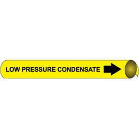 NMC™ Precoiled & Strap-On Pipe Marker Low Pressure Condensate Fits 4-5/8