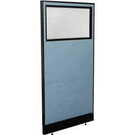 Interion® Office Partition Panel with Partial Window & Raceway 36-1/4