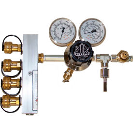 Air Systems International 4-Outlet Breathing Air Regulator/Manifold 3000 PSI Schrader HP-CW1-346 HP-CW1-346-Schrader
