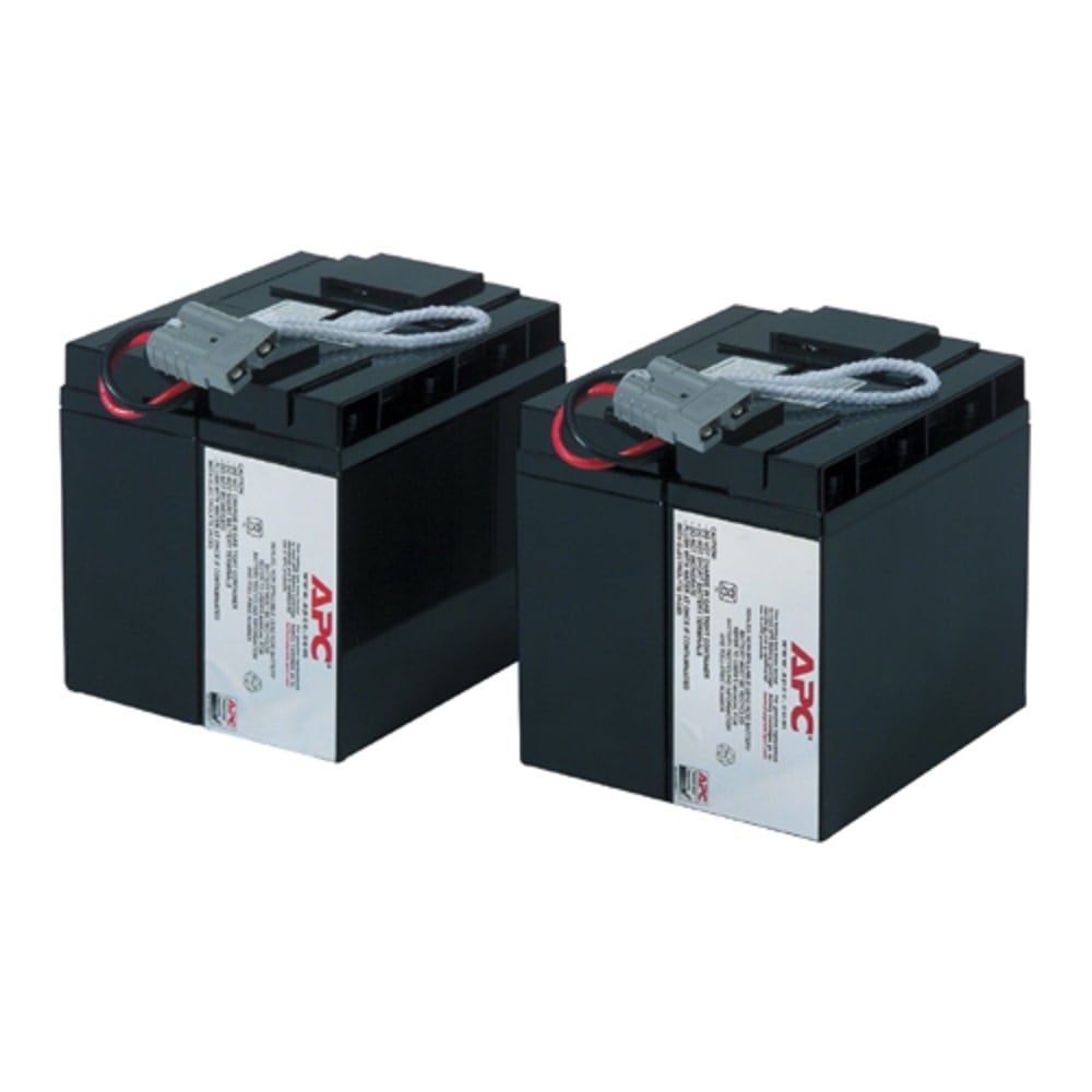 APC Replacement Battery Cartridge #55 - UPS battery - lead acid - 2-cell - black - - RBC55 MPN:RBC55