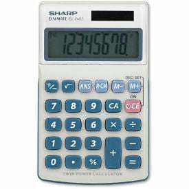 Sharp® EL240SB Handheld Business Calculator 8-Digit LCD EL240SAB