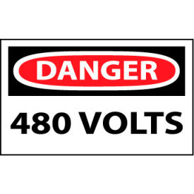Machine Labels - Danger 480 Volts D101AP