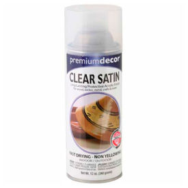 Premium Dcor Satin Enamel 12 oz. Aerosol Can Clear - 792272 792272