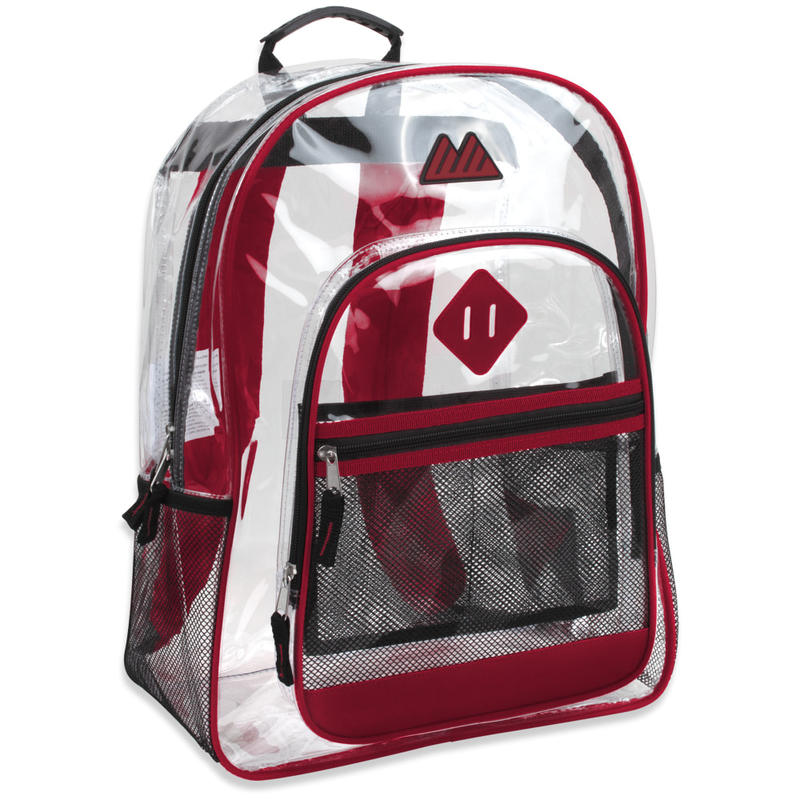 Trailmaker Clear Backpack, Red MPN:7796RED