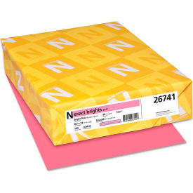 Colored Paper - Neenah Paper Exact Brights Paper Pink 8-1/2