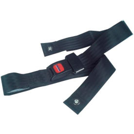 Black Wheelchair Seat Belt Auto-Clasp Closure For Waist Sizes Up to 48