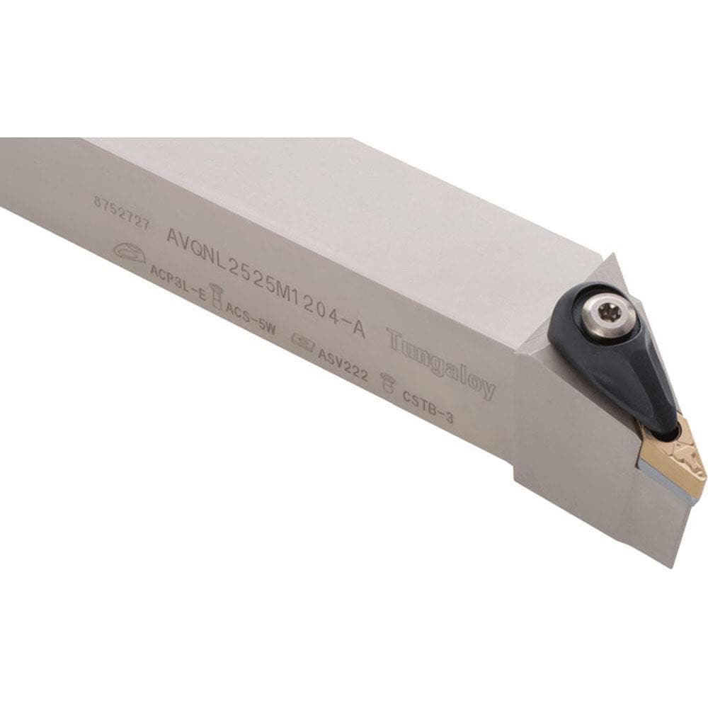 Indexable Turning Toolholders, Toolholder Style: AVJN , Hand of Holder: Left Hand , Lead Angle: 93.000 , Insert Compatibility: VN..2.33.  MPN:6759380
