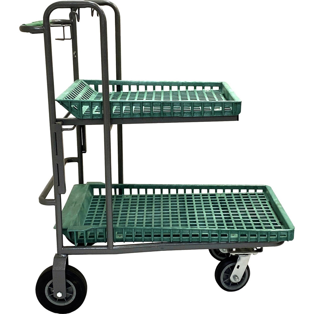 Bar, Panel & Platform Trucks, Truck Type: Garden Cart , Load Capacity: 500 lb , Platform Profile: Lipped , Platform Style: Perforated , Height (Inch): 47  MPN:CART-881G (KT)