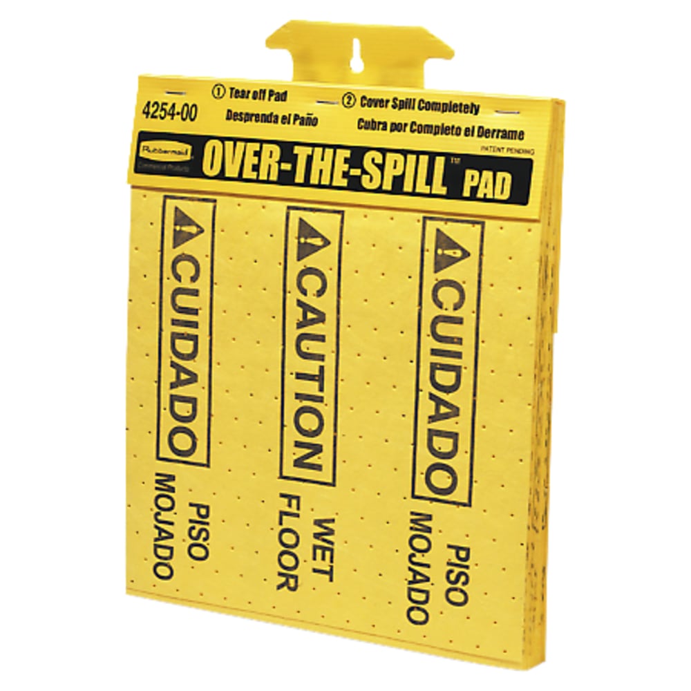 Rubbermaid Over-The-Spill Pads, Tablet Of 22 MPN:FG425400 YEL