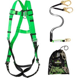 PeakWorks® FK-008 Contractor Kit Harness 6' Lanyard & Mesh Bag V8252336