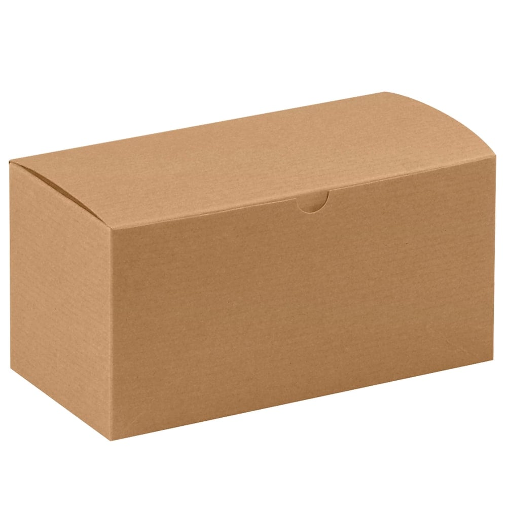 Office Depot Brand Gift Boxes, 9inL x 4 1/2inW x 4 1/2inH, 100% Recycled, Kraft, Case Of 100 MPN:GB944K