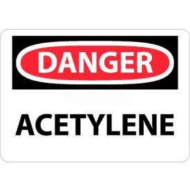 NMC D3RB OSHA Sign Danger Acetylene 10