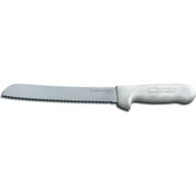 Dexter Russell 13313 - Scalloped Bread Knife High Carbon Steel Stamped White Handle 8