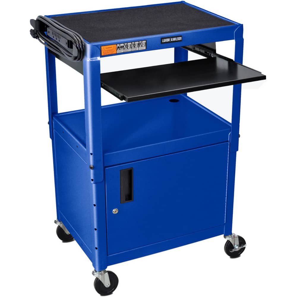 Carts, Cart Type: AV Cart , Assembly: Assembly Required , Caster Size: 4 in , Load Capacity (Lb. - 3 Decimals): 300.000 , Color: Blue  MPN:AVJ42KBC-RB