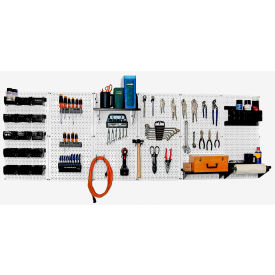 Wall Control Pegboard Master Workbench Kit White/Black 96
