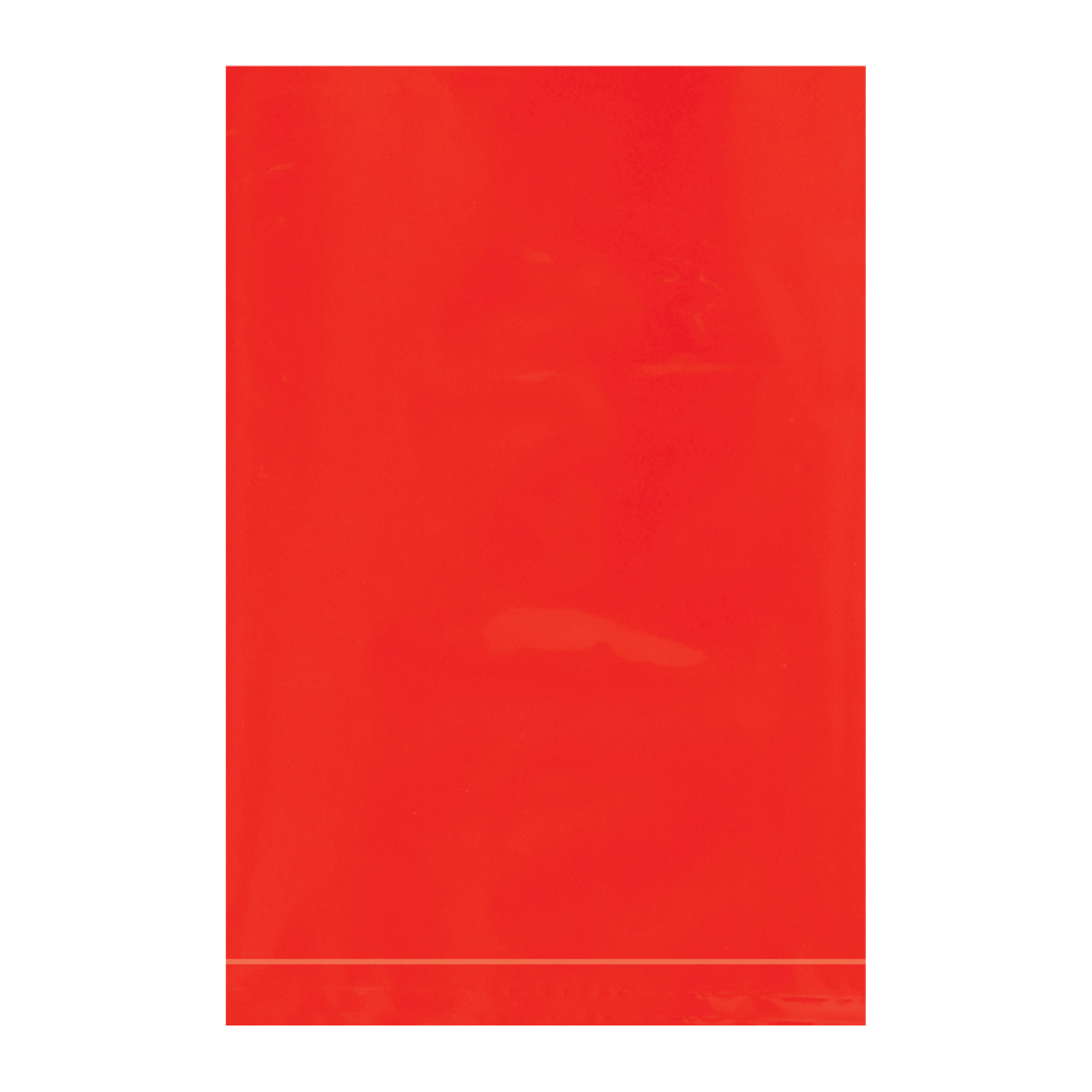 Office Depot Brand 2 Mil Colored Flat Poly Bags, 4in x 6in, Red, Case Of 1000 MPN:PB390R