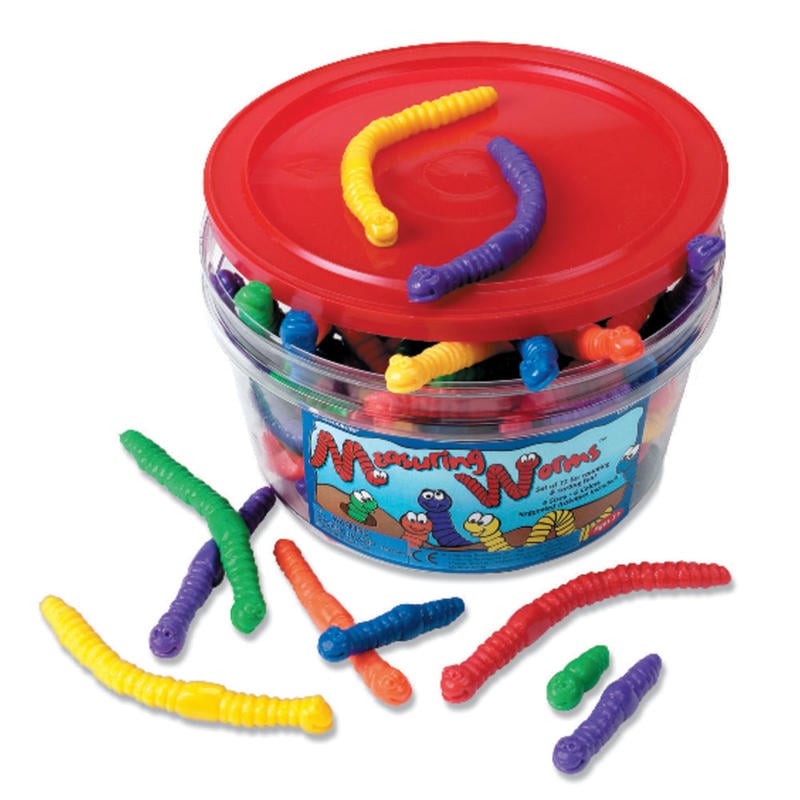Learning Resources Math Manipulatives, Measuring Worms, Set Of 72 (Min Order Qty 4) MPN:LER0176
